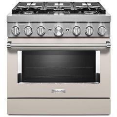 36" Dual Fuel Range with Even-Heat™ True Convection Beige