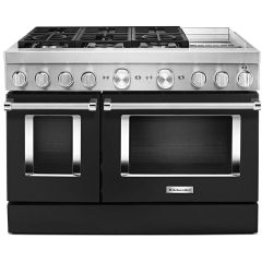 48" Dual Fuel Range w/ Even-Heat™ True Convection Black
