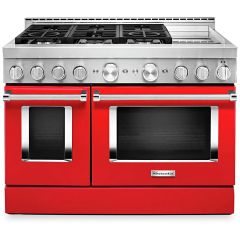 48" Dual Fuel Range w/ Even-Heat™ True Convection Red