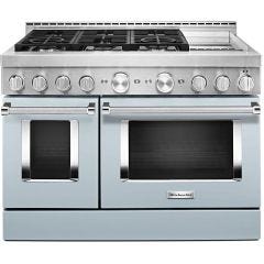 48" Gas Range with Even-Heat™ True Convection Blue