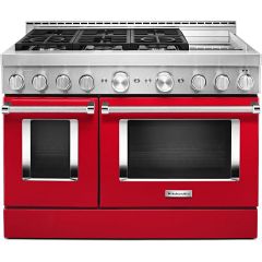 48" Gas Range with Even-Heat™ True Convection Silver