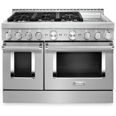 48" Gas Range with Even-Heat™ True Convection Stainless