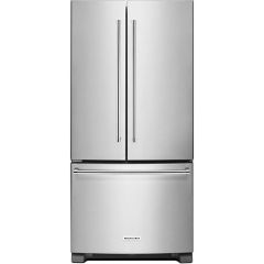 33" 22cf Freestanding French 3-Door Refrigerator Stainless