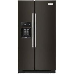 36" 19.9cf Counter-Depth Side-By-Side Refrigerator Black SS