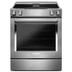 30" Electric Downdraft Front Control Range Stainless