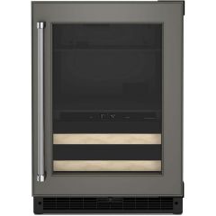 24" Panel-Ready Beverage Center With Wood-Front Racks