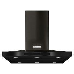 36" Island Hood Black Stainless