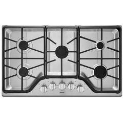 36" 5-Burner Gas Cooktop with Power ™ Burner Stainless Steel