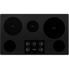 36" Built-In Electric Cooktop Black