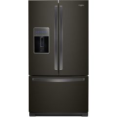 36" 26.8cf Freestanding French 3-Door Refrigerator Black SS