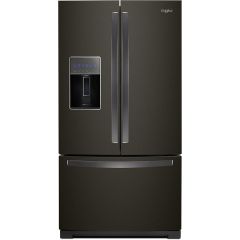36" 26.8cf Freestanding French 3-Door Refrigerator Black SS