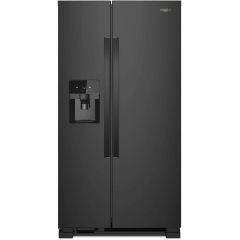 36" 24.55 cu. ft. Side-By-Side Refrigerator Black