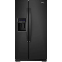 36" 20.59cf Counter-Depth Side-By-Side Fridge Black