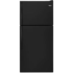 30" 18.2 cu.ft. Freestanding Top Freezer Refrigerator Black