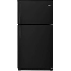 33" 21.3cf Freestanding Top Freezer Refrigerator Black
