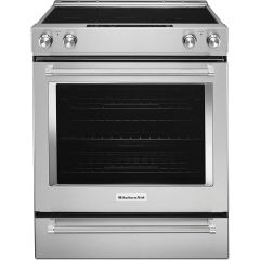30" 7.1cf True Convection 5-Element Slide-In Range Stainless