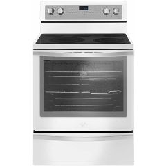30" Freestanding Electric Range with True Convection White