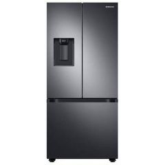 30" 22 cu.ft. French 3-Door Refrigerator Black Stainless