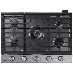 30" 5-Burner Gas Cooktop with 19K BTU Dual Power Burner