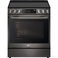 6.3 cu ft. Smart Electric Slide-in Range - Black Stainless