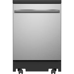 24" Portable Dishwasher with Sanitize Option Stainless Steel