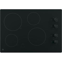 30" Cooktop with 4 Elements including Power Boil Black