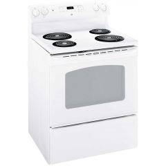 30In Free-standing coil element Electric Range in White