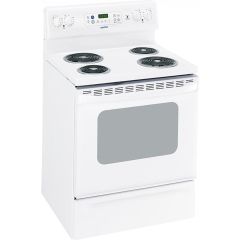 30In Free-standing coil element Electric Range in White