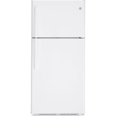 30" 18 cu. Ft. Top Mount No Frost Refrigerator in White