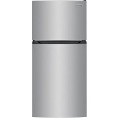 28" 13.9cf Top Freezer Refrigerator Brushed Steel