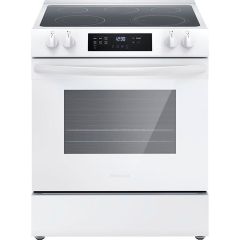 30" Electric Range White