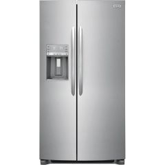 36" 25.6cf Side-by-Side Refrigerator Ice & Water Stainless