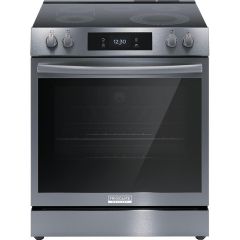 30" Electric Range Convection Technology Black Stainless