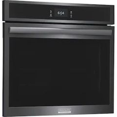 30" 5.3cf Single Wall Oven with Air Fry Tech Black Stainless