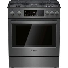 30" Gas Range with 9 Specialized Cooking Modes Black SS