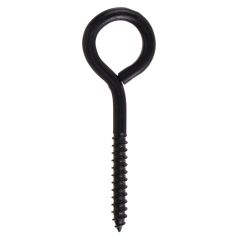 Black Lag Eyebolt 1/4X3"