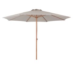 Market Umbrella Wood Look 11.5' - Beige