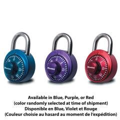 1-7/8" Wide Combination Dial Padlock Assorted Colors
