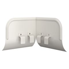 6" Overflow Protector Inside Miter- White