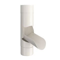 4" Inline Diverter- White