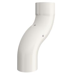 4" Offset 4" White