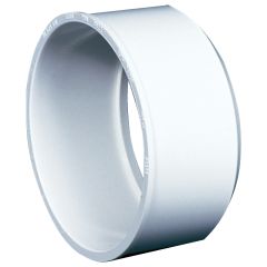 PVC Sleeve Adapter (DWV to SD) Spigot to Hub- White