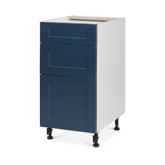 Base 3 Drawers Cabinet 15 6/9/15 Shaker Dark Blue