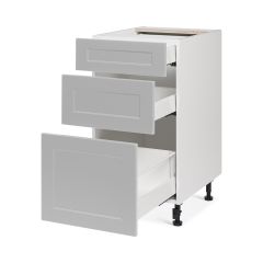 Base 3 Drawers Cabinet 18 6/9/15 Shaker Dark Light Grey