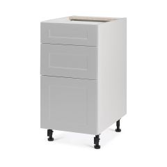 Base 3 Drawers Cabinet 15 6/9/15 Shaker Light Grey