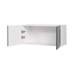 Wall Refrigerator Cabinet 30x14 Shaker Moonlight Grey