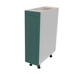 Base Cabinet 1 Door 9 Shaker Dark Green Luminia
