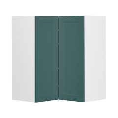 Wall Corner Cabinet 24x24 Shaker Dark Green Luminia