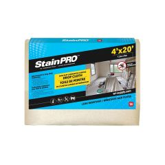 WipeCo Non Slip Laminated Canvas Drop Cloth 4' x 20'