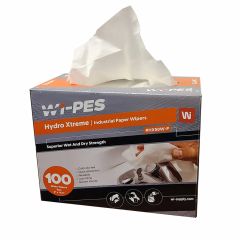 WipeCo Industrial Paper Wipes – 100 Sheet Pop Up Box